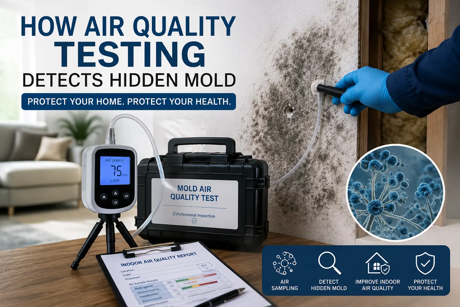 How Air Quality Testing Detects Hidden Mold