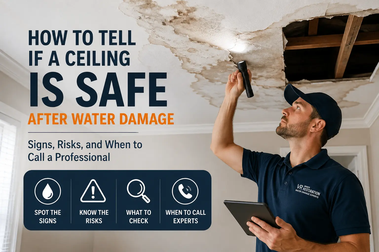 How to Tell If a Ceiling Is Safe After Water Damage