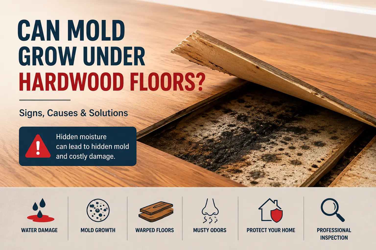 Can Mold Grow Under Hardwood Floors?