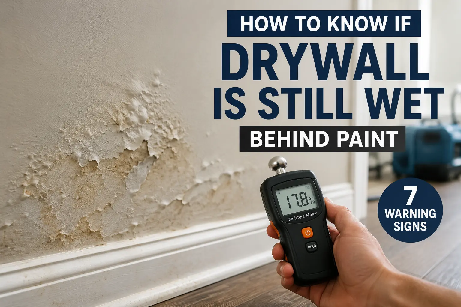 How to Know If Drywall Is Still Wet Behind Paint: 7 Warning Signs