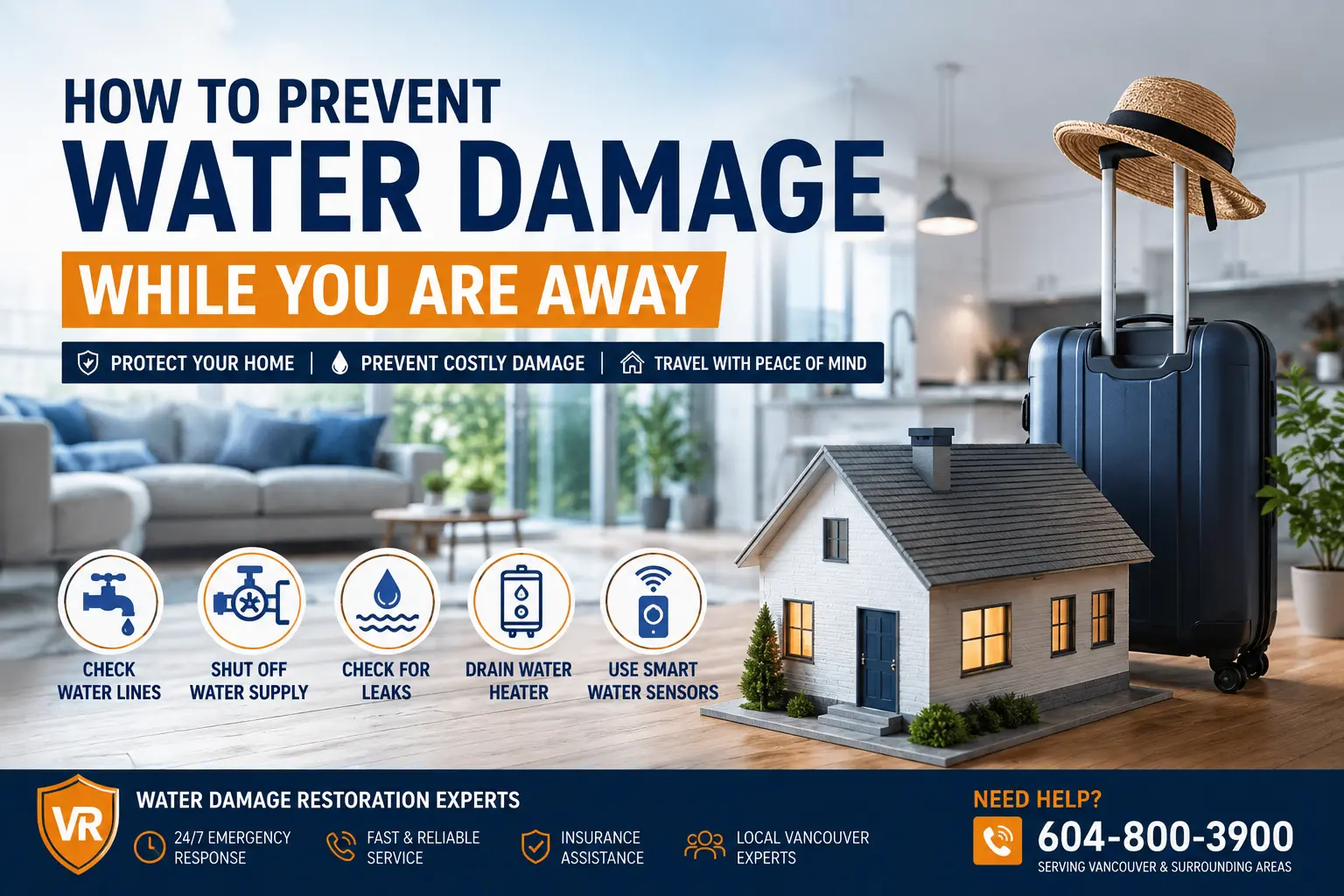 How To Prevent Water Damage While You Are Away